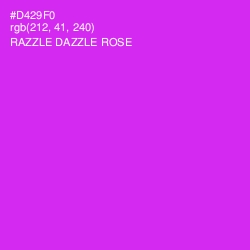 #D429F0 - Razzle Dazzle Rose Color Image