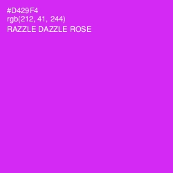 #D429F4 - Razzle Dazzle Rose Color Image