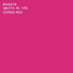 #D42A78 - Cerise Red Color Image