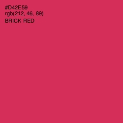 #D42E59 - Brick Red Color Image