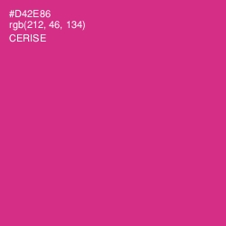 #D42E86 - Cerise Color Image