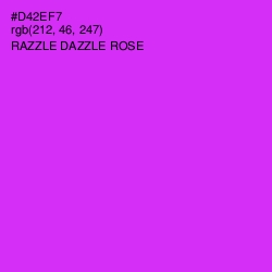 #D42EF7 - Razzle Dazzle Rose Color Image