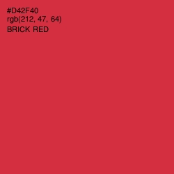 #D42F40 - Brick Red Color Image