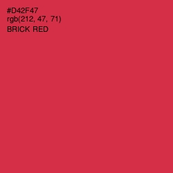 #D42F47 - Brick Red Color Image