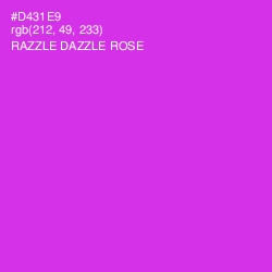 #D431E9 - Razzle Dazzle Rose Color Image