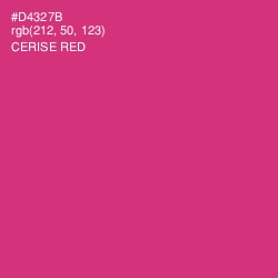 #D4327B - Cerise Red Color Image