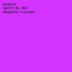 #D432FE - Magenta / Fuchsia Color Image