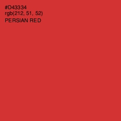 #D43334 - Persian Red Color Image