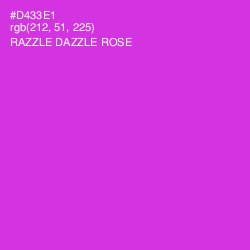 #D433E1 - Razzle Dazzle Rose Color Image