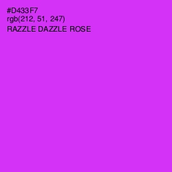 #D433F7 - Razzle Dazzle Rose Color Image