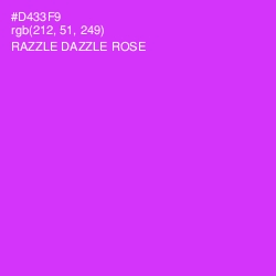 #D433F9 - Razzle Dazzle Rose Color Image