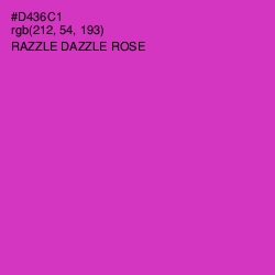 #D436C1 - Razzle Dazzle Rose Color Image