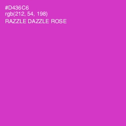 #D436C6 - Razzle Dazzle Rose Color Image