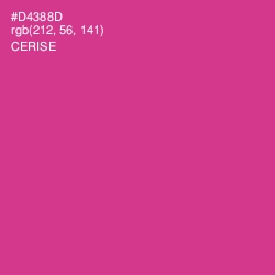 #D4388D - Cerise Color Image