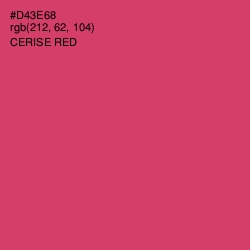 #D43E68 - Cerise Red Color Image