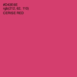 #D43E6E - Cerise Red Color Image