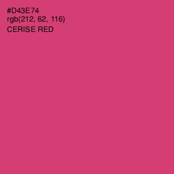 #D43E74 - Cerise Red Color Image