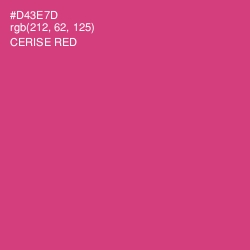 #D43E7D - Cerise Red Color Image