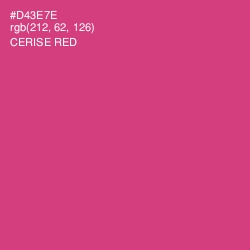 #D43E7E - Cerise Red Color Image