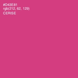 #D43E81 - Cerise Color Image