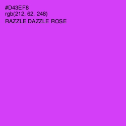 #D43EF8 - Razzle Dazzle Rose Color Image