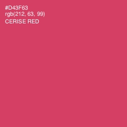 #D43F63 - Cerise Red Color Image