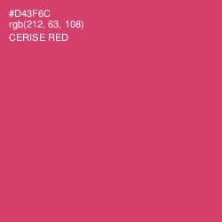 #D43F6C - Cerise Red Color Image