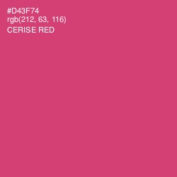 #D43F74 - Cerise Red Color Image