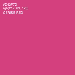 #D43F7D - Cerise Red Color Image