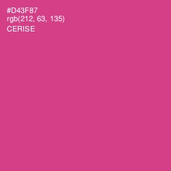 #D43F87 - Cerise Color Image