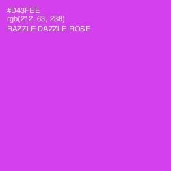 #D43FEE - Razzle Dazzle Rose Color Image
