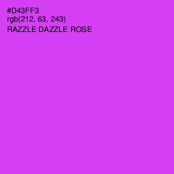 #D43FF3 - Razzle Dazzle Rose Color Image