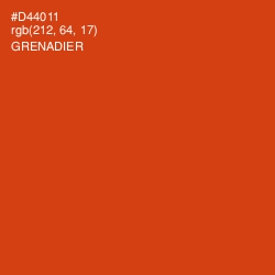 #D44011 - Grenadier Color Image