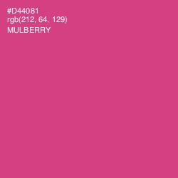 #D44081 - Mulberry Color Image