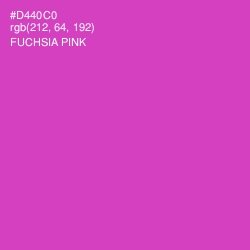 #D440C0 - Fuchsia Pink Color Image