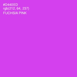 #D440ED - Fuchsia Pink Color Image