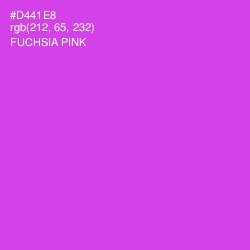 #D441E8 - Fuchsia Pink Color Image