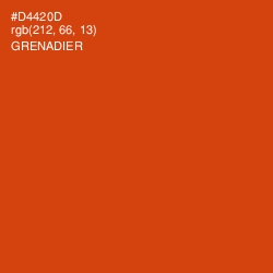#D4420D - Grenadier Color Image