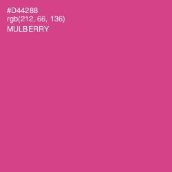 #D44288 - Mulberry Color Image