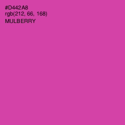 #D442A8 - Mulberry Color Image