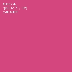 #D4477E - Cabaret Color Image