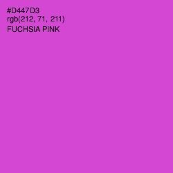 #D447D3 - Fuchsia Pink Color Image