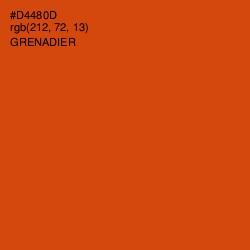 #D4480D - Grenadier Color Image