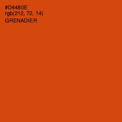 #D4480E - Grenadier Color Image