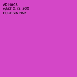 #D448C8 - Fuchsia Pink Color Image