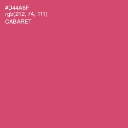 #D44A6F - Cabaret Color Image