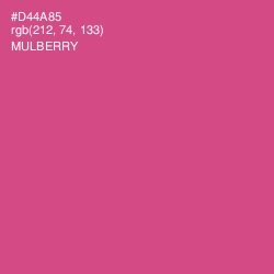 #D44A85 - Mulberry Color Image