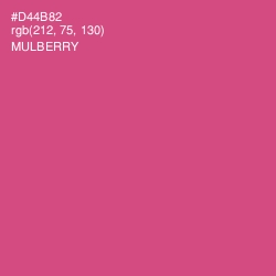 #D44B82 - Mulberry Color Image