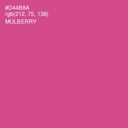 #D44B8A - Mulberry Color Image