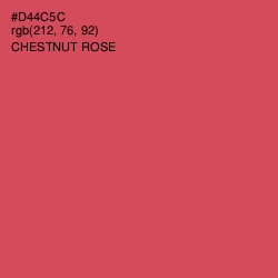 #D44C5C - Chestnut Rose Color Image
